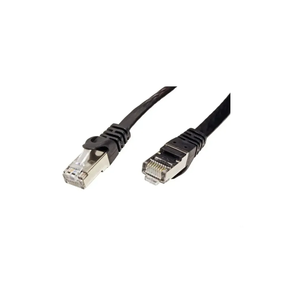 Vention Flat Cat.7 Patch Cable 1 5M Black
