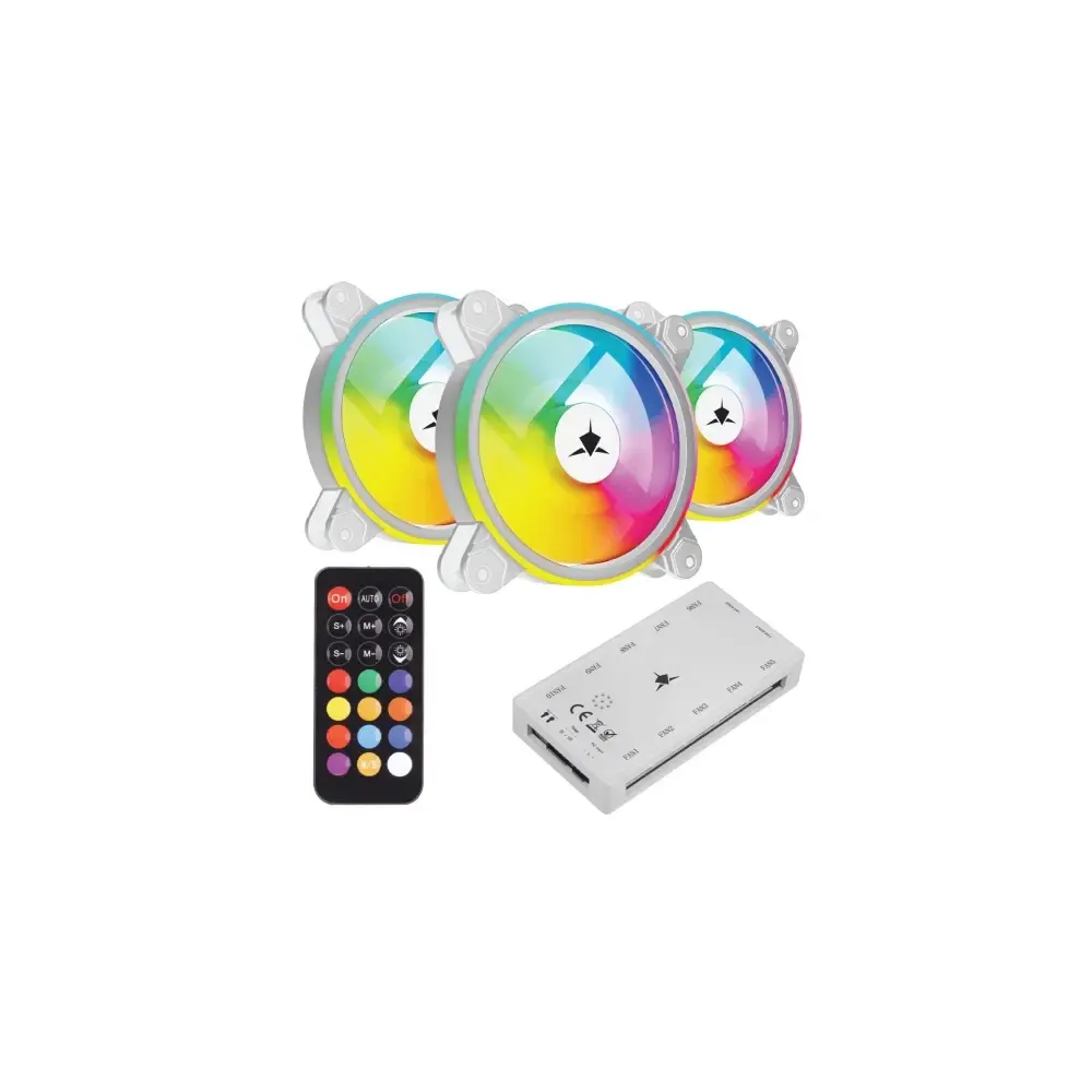 White Shark FAN GCF-S028-005 NEBULA-2 BIJELI ARGB KIT