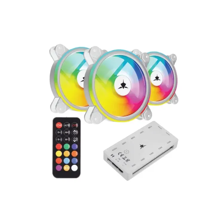 White Shark FAN GCF-S028-005 NEBULA-2 BIJELI ARGB KIT