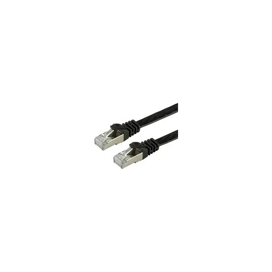 VALUE Cat.6 (Class E) FTP kabl, U/FTP, extra-flat 3m, crni