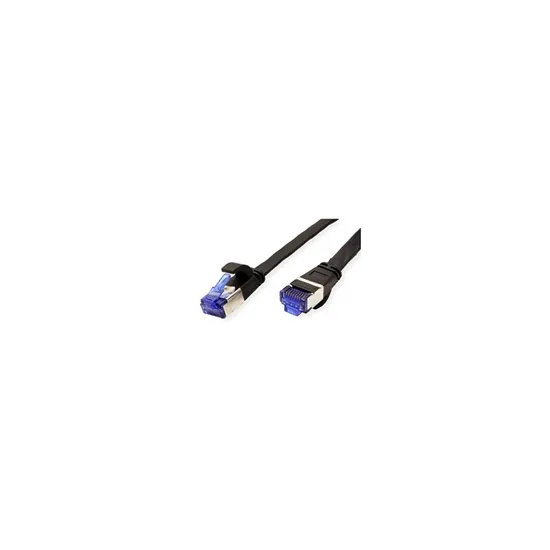 VALUE Cat.6A (Class EA) FTP kabl, U/FTP, extra-flat 2m, crni