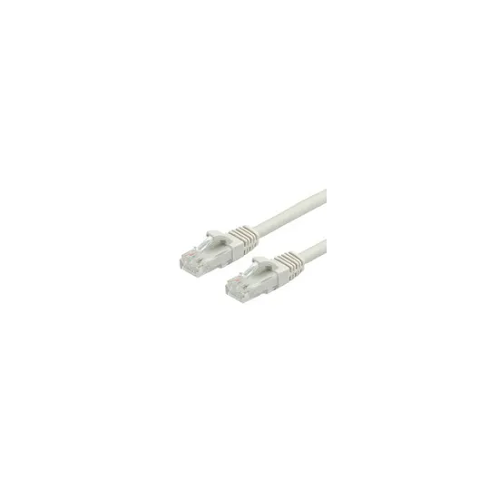 VALUE Cat.6 (Class E) UTP kabl, U/UTP, halogen-free, LS0H, 1.5m, sivi