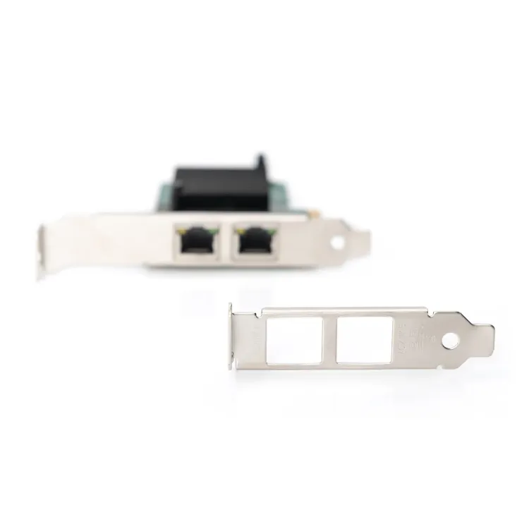 Digitus Mrežna kartica PCIe, 2x Gigabit Ethernet (1Gbps), PCI-Express x1, RJ-45, low-profile bracket, internal