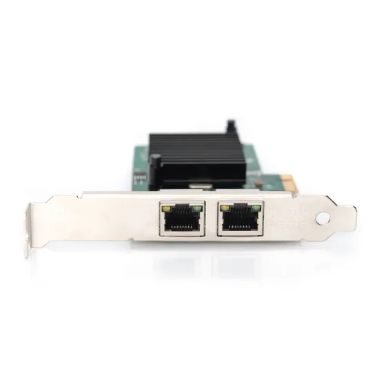 Digitus Mrežna kartica PCIe, 2x Gigabit Ethernet (1Gbps), PCI-Express x1, RJ-45, low-profile bracket, internal