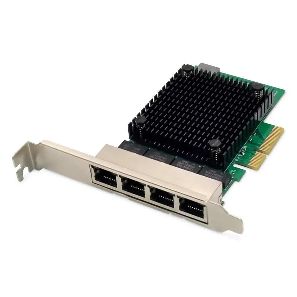 Digitus Mrežna kartica PCIe, 4x 2.5 Gigabit Ethernet (2.5Gbps), PCI-Express x4, RJ-45, internal
