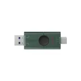 KINGSTON DataTraveler 256GB DUO USB Flash Drive, Type-A and USB Type-C, dual moving cap design