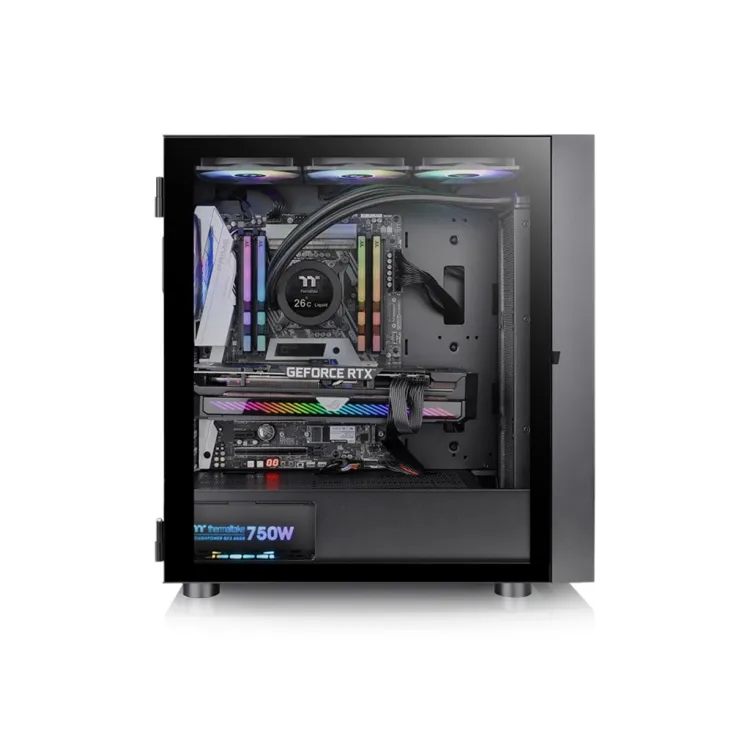 THERMALTAKE H570 TG ARGB Mid Tower, Tempered Glass/Mesh Front Panel/120mm ARGB Lite Fan*3/USB 3.0*2