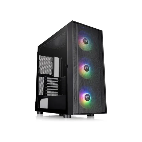 THERMALTAKE H570 TG ARGB Mid Tower, Tempered Glass/Mesh Front Panel/120mm ARGB Lite Fan*3/USB 3.0*2