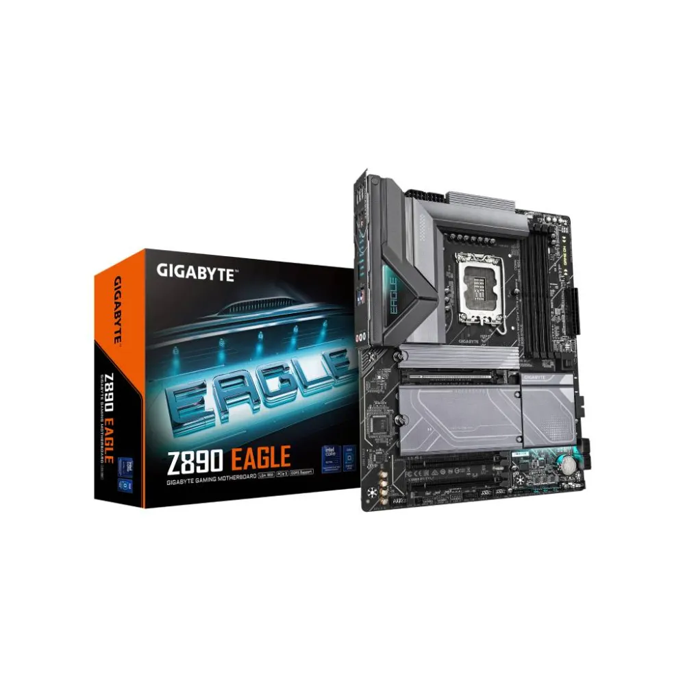 GIGABYTE INTEL MB Z890 EAGLE, 4*DDR5 8800MT/s, PCIe 5.0, 4*M.2, DP, USB4 Type-C DP, 2.5GbE, LGA 1851