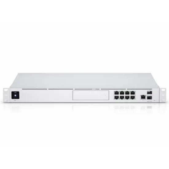 UBIQUITI UniFi UDM-PRO Dream Machine Pro, (8) GbE RJ45 ports, (1) 10G SFP+ port, 3.5 NVR HDD bay