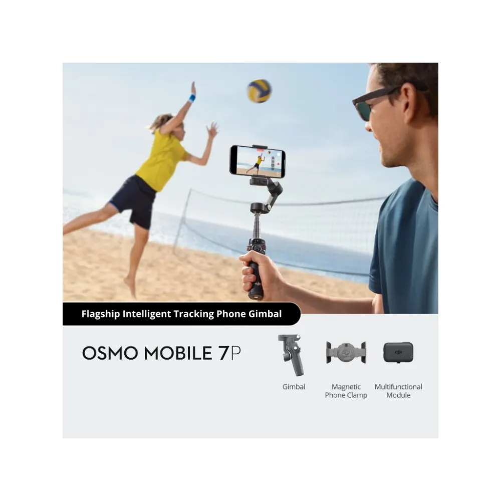 DJI OSMO MOBILE 7P, 3-Axis Gimbal, Multifunctional Module, ActiveTrack 7.0, Gesture control