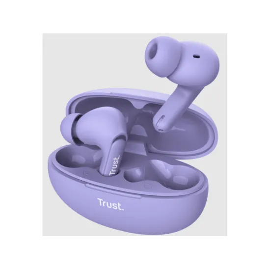 TRUST Yavi Bluetooth ENC Earbuds purple,USB-C