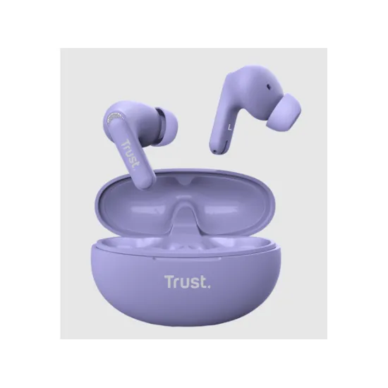 TRUST Yavi Bluetooth ENC Earbuds purple,USB-C
