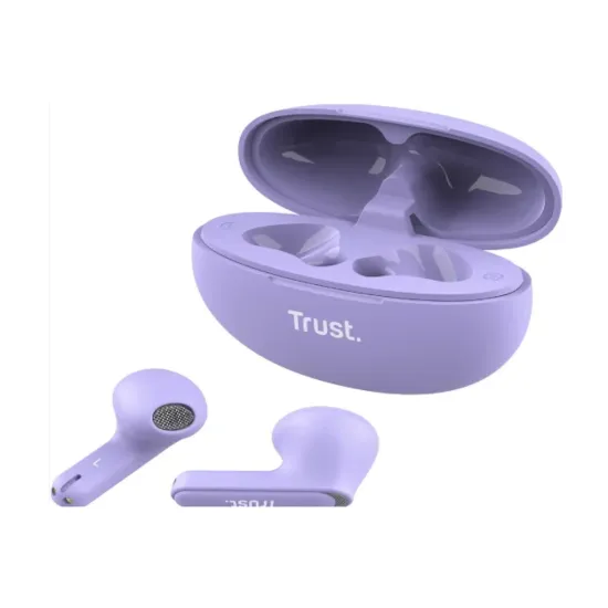 TRUST Yavi Bluetooth ENC Earphones purple,USB-C