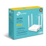 TP-LINK ARCHER C24 AC750 Dual-Band Wi-Fi Router/AP/Range Extender, 4 Fixed Antennas