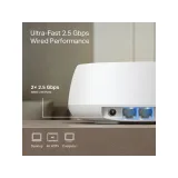 TP-LINK DECO BE25(2-PACK) BE5000 Whole Home Mesh WiFi 7 System, 2x 2.5Gbps, WPS