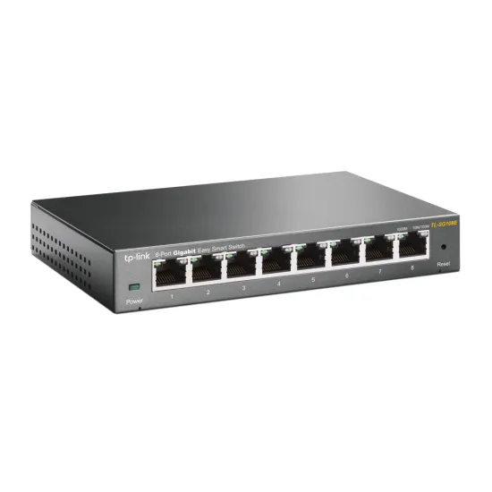 TP-LINK TL-SG108E 8-Port Gigabit Easy Smart Switch, Metal casing