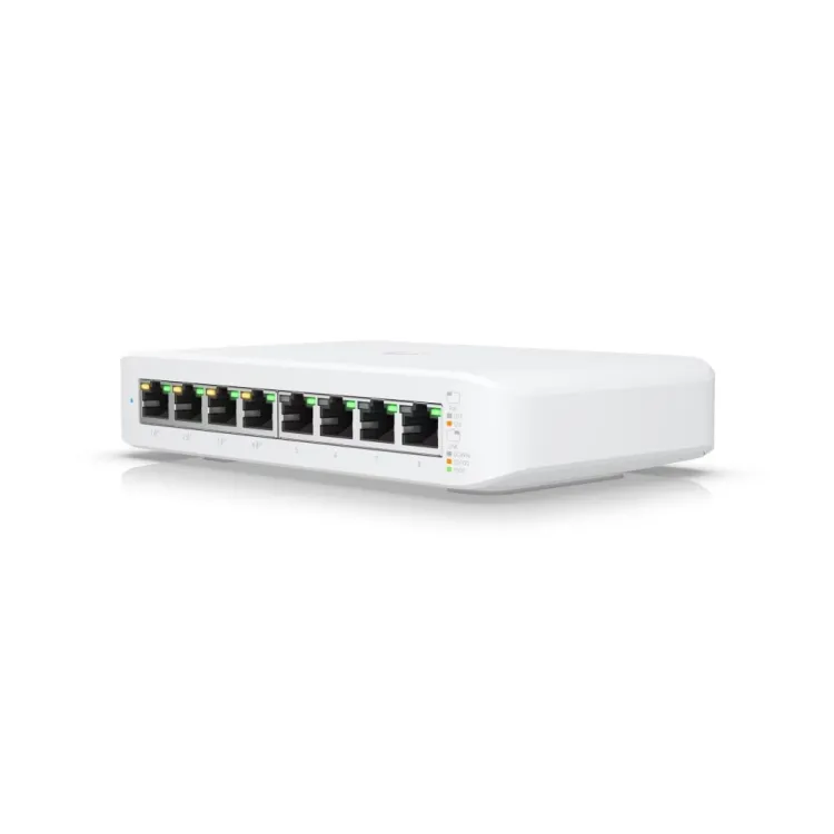 UBIQUITI UniFi Desktop Switch Lite 8 Port Gigabit with PoE, Layer 2, 52W total PoE supply