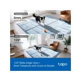 TP-LINK TAPO C245D 2K Dual Lens Pan/Tilt Security Camera, Smart Dual AI Detection