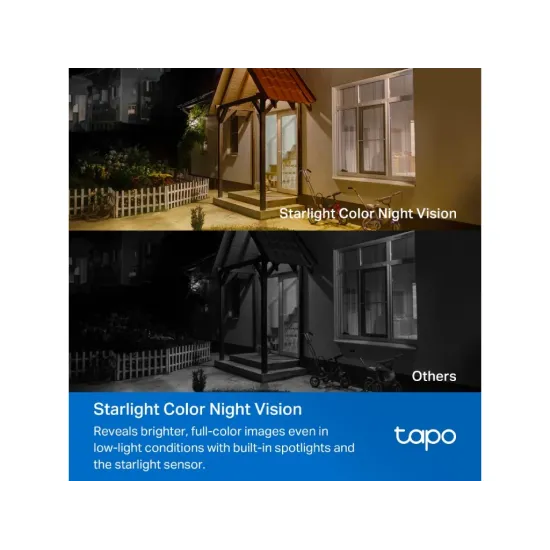 TP-LINK TAPO C460 KIT 4K 8MP Solar-Powered Security Camera Kit, Free AI Detection, F1.6 lens
