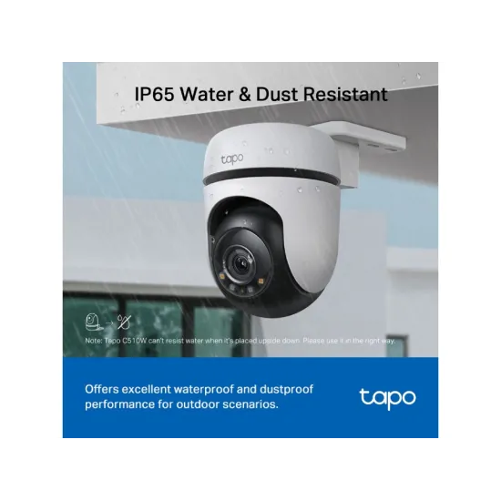 TP-LINK TAPO C510W Outdoor Pan/Tilt Security WiFi Camera 2K 2304 x 1296 px 360 Visual Coverage IP65