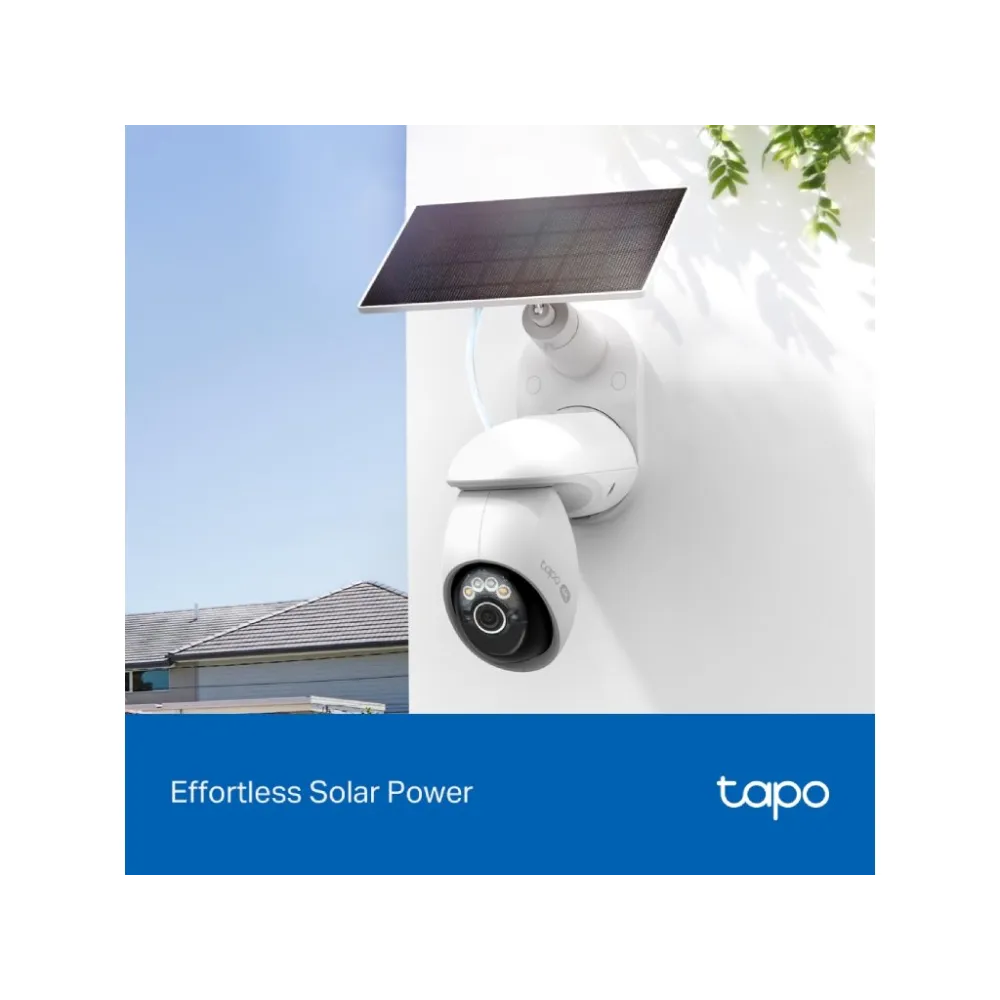 TP-LINK TAPO C660 KIT Ultra 4K Solar-Powered Pan/Tilt Security Camera Kit, 360 AI Tracking