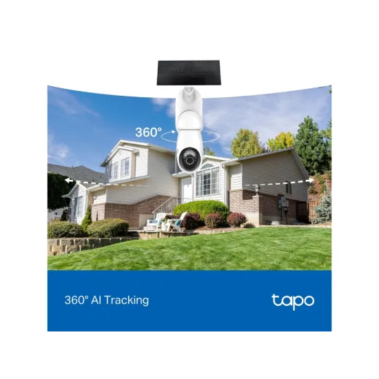 TP-LINK TAPO C660 KIT Ultra 4K Solar-Powered Pan/Tilt Security Camera Kit, 360 AI Tracking