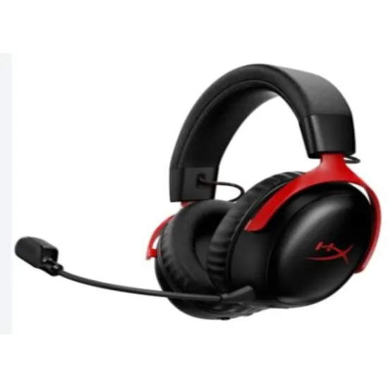 HyperX Cloud III S Wireless Gaming Headset/PC/PS5/Mobile/Mac/120Hr/2.4GHz Wireless/Black-red