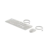 HP 225 Wired Mouse and KB G2 White