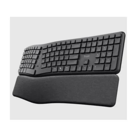 TRUST Keyra Ergonomic multidevice wireless keyboard US
