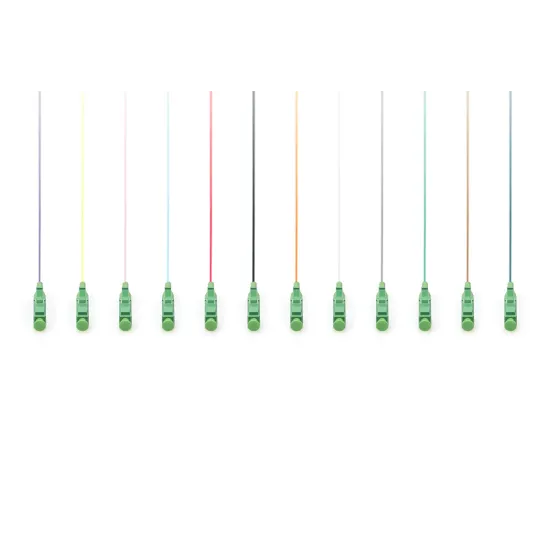 Digitus FO pigtail set, 12 pcs, singlemode, simplex, 2m, LC/APC