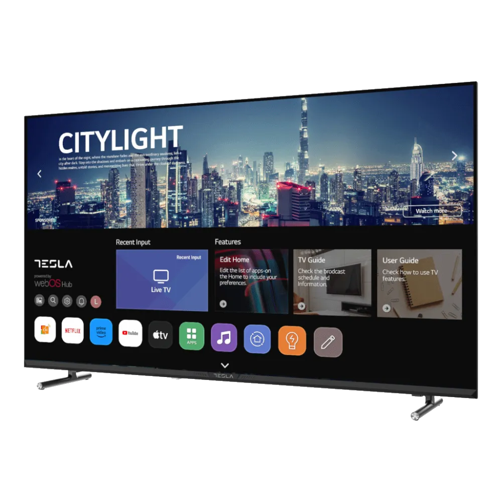 Tesla 43E645BFW LED TV 43 full HD, WebOS smart, ThinQ AI, AirPlay, Miracast, DVB-T2/C/S2