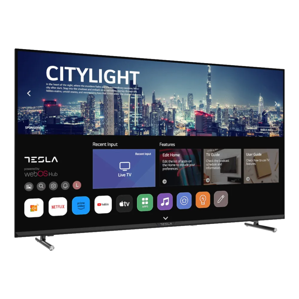Tesla 43E645BFW LED TV 43 full HD, WebOS smart, ThinQ AI, AirPlay, Miracast, DVB-T2/C/S2