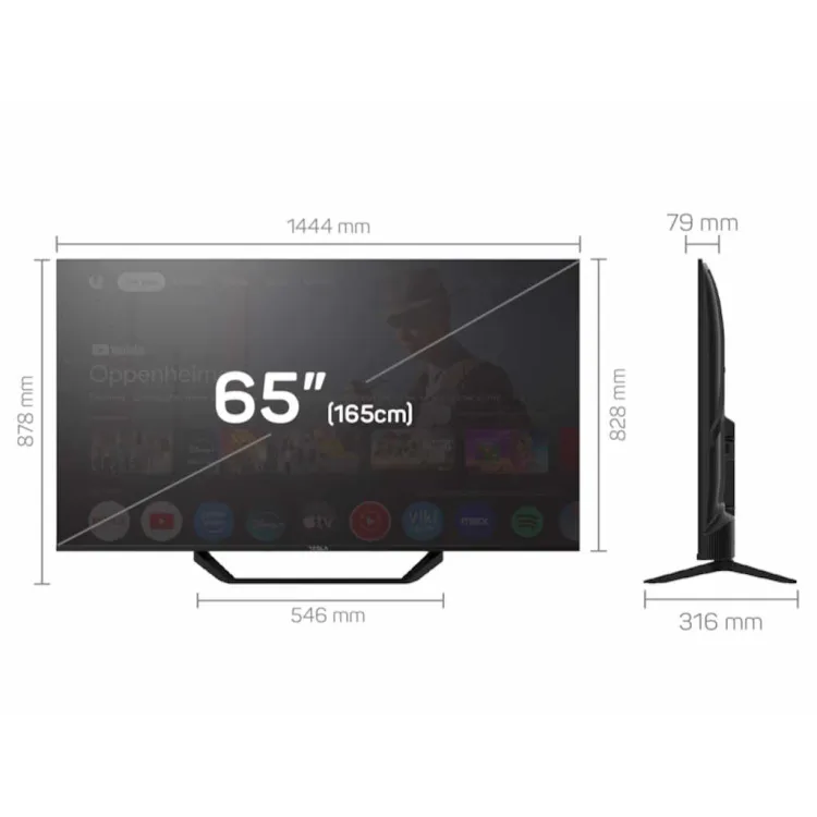 Tesla 65E655BUS LED TV 65 ultra HD, Google TV smart, DVB-T2/C/S2