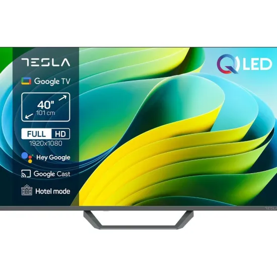 Tesla Q40E665GFS QLED TV 40 full HD, Google TV smart, DVB-T2/C/S2