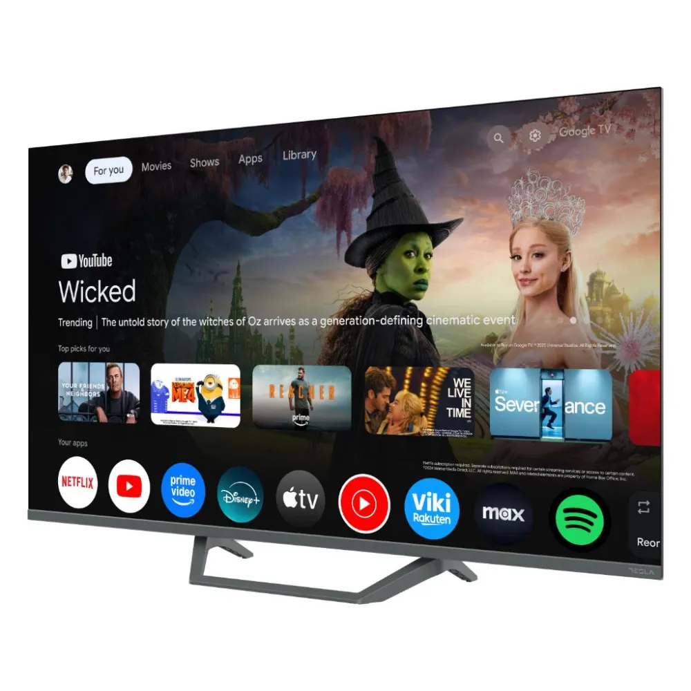 Tesla Q43E655GUS QLED TV 43 ultra HD, Google TV smart, frameless, DVB-T2/C/S2