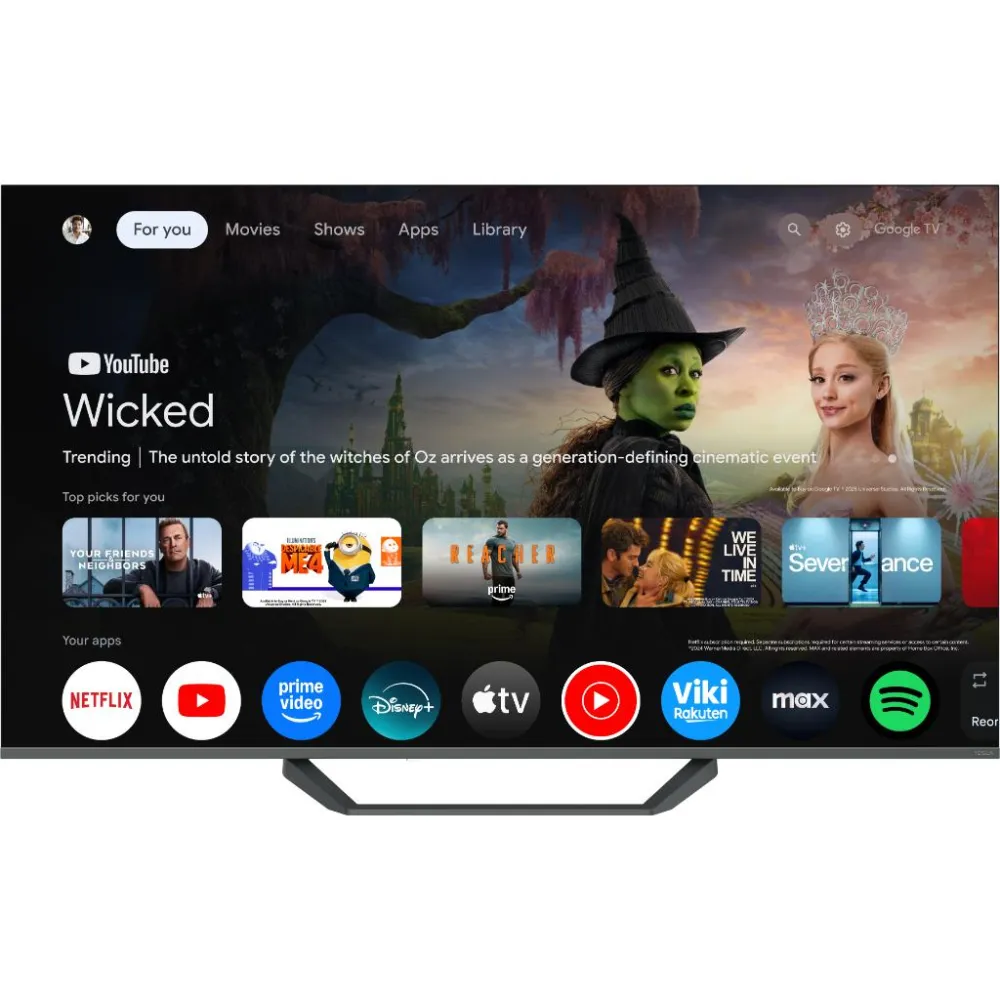 Tesla Q55E655GUS QLED TV 55 ultra HD, Google TV smart, frameless, DVB-T2/C/S2