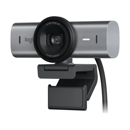 LOGITECH MX Brio 4K Ultra HD Streaming Webcam, 4K/30fps, Advanced Autofocus, 8.5MP Sony STARVIS
