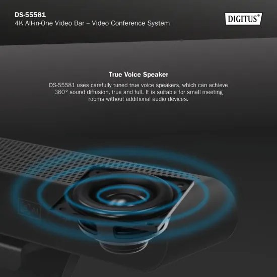 Digitus 4K All-In-One Video Bar Mini - Video conferencing system