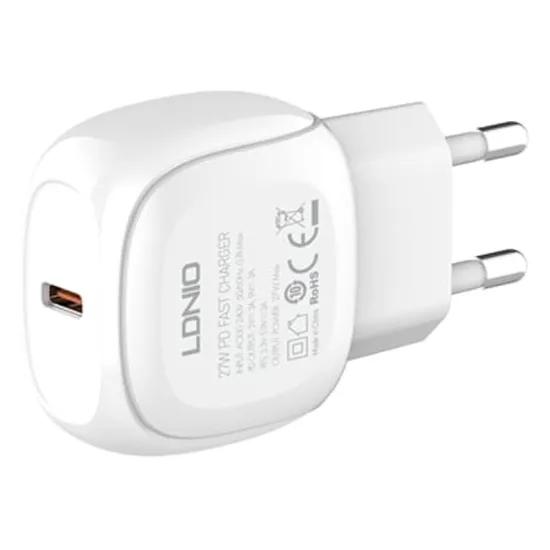 A1206C Tip C- Lightning 27W punjač beli