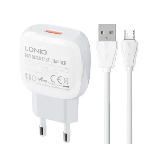 A1306Q QC 3.0 18W punjač + kabl Micro