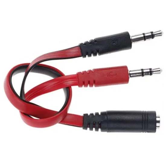 Adapter Audio 3.5mm stereo jack (M) na 2x3.5mm stereo jack (2xM)