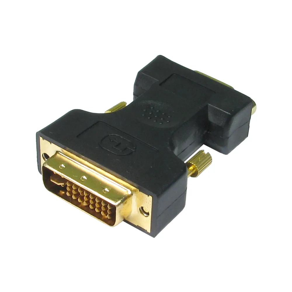 Adapter DVI-I (M) - VGA (F) crni