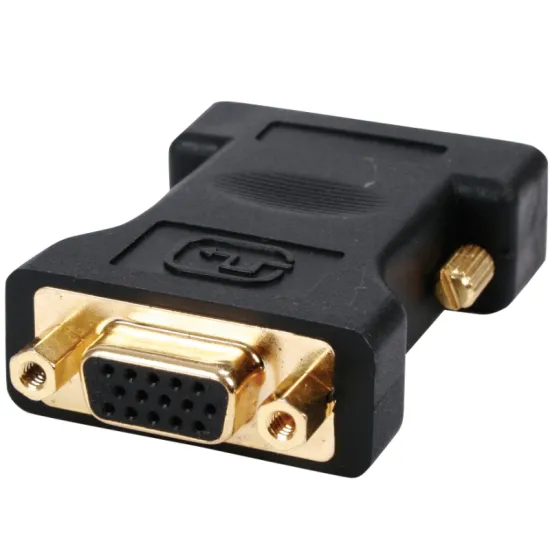 Adapter DVI-I (M) - VGA (F) crni