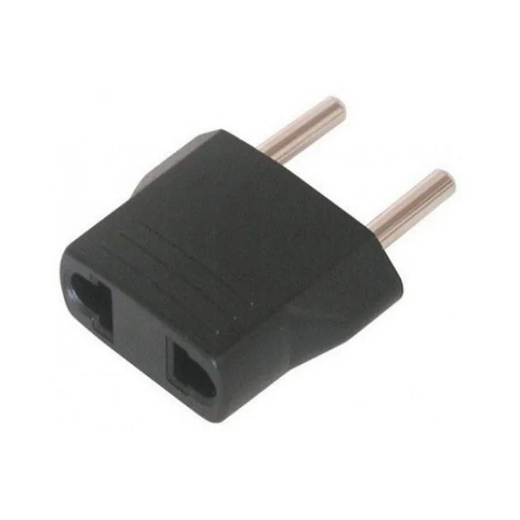 Adapter Euro utikač - USA utičnica crna