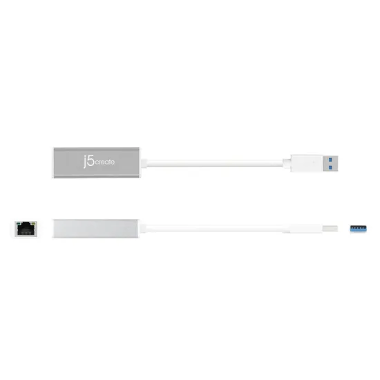 Adapter USB 3.0 - Gigabit ethernet metal sivi