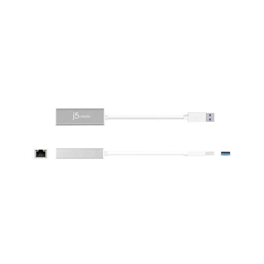 Adapter USB 3.0 - Gigabit ethernet metal sivi