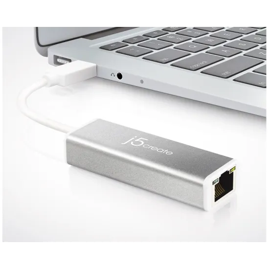 Adapter USB 3.0 - Gigabit ethernet metal sivi