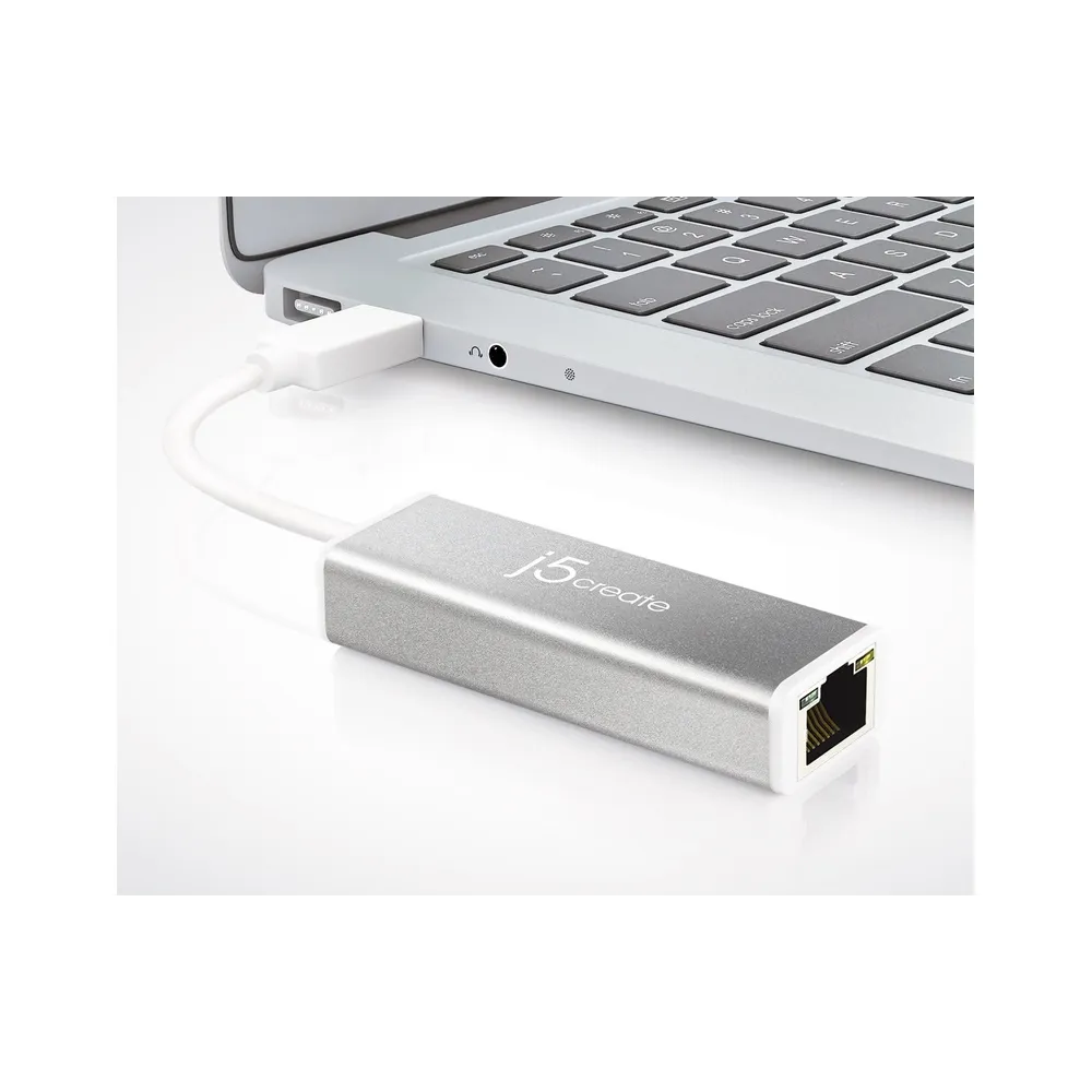 Adapter USB 3.0 - Gigabit ethernet metal sivi