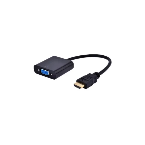 Adapter-konvertor HDMI (M) - VGA (F) crni